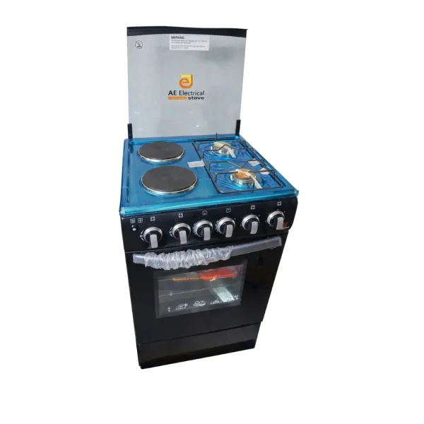 AE Electrical 50x50cm 2 Plate Gas 2 Plate Electric Stove